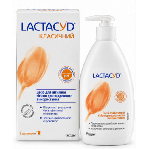 Засіб для інтимної гігієни Lactacyd Класичний з дозатором, 400 мл